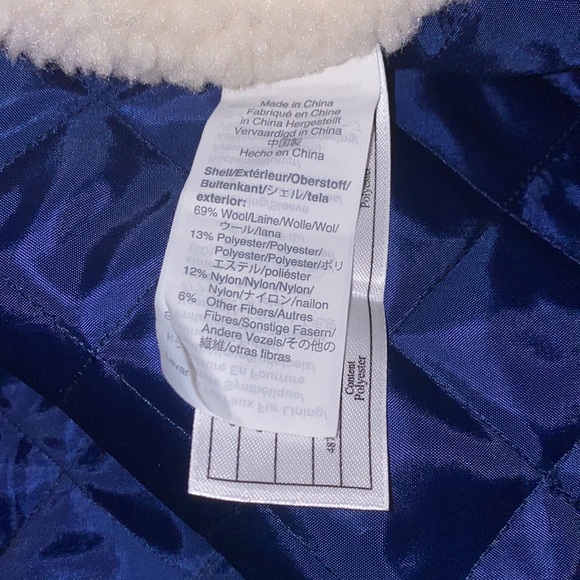 J.Crew Wool Sherpa Jacket Shacket Check Plaid Red - S - Picture 6 of 6